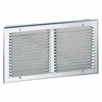 atlantic - gae10 400x200 - grille ext&eacute;rieure alu pas 10mm400x200 (528414)