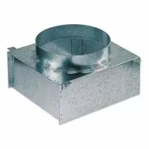 atlantic - pfd 450x450 - plenum piquage ar pour diffuseur 450x450 (528676)