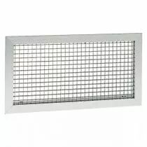atlantic - grk-fp-r d200/l - grille aluminium &agrave; quadrillage 600x600+plenum d200 lat&eacute;ral (529456)