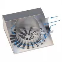 atlantic - dfh twin 600 - diffuseurs &agrave; jet h&eacute;lico&iuml;dal pl&eacute;num variable 600x600 isol&eacute; (529538)