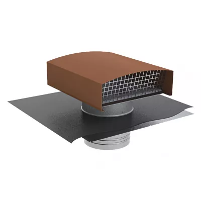 atlantic - ct 630 ardoise - chapeau de toiture gris pour sorties conduits diam�tre 630 (533605)