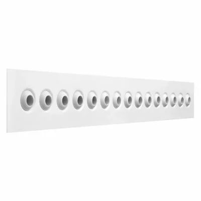 atlantic - diffuseur lin�aire micro buses 1x2000 blanc (541965)