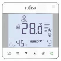 atlantic - t&eacute;l&eacute;commande filaire compacte &agrave; encastrer. compatible mono/multi split et vrf (809034)
