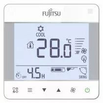 atlantic - t&eacute;l&eacute;commande filaire compacte &agrave; encastrer. compatible mono/multi split et vrf (809034)