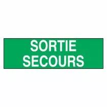 Pictogramme boitier AA avec inscription  Sortie Secours  (LUM10406)