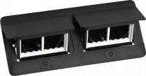 planet wattohm-pop-up 2x4 modules noir avec kit installation (pw29003)
