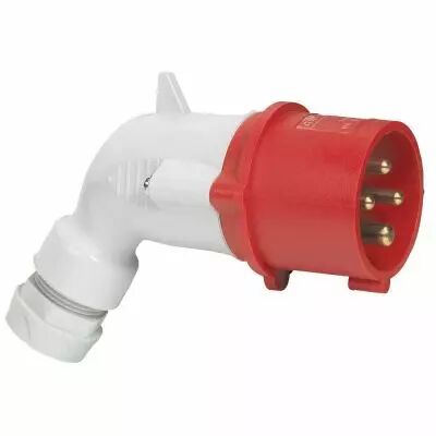 Fiche coud�e P17 - IP44 - 16 A - 380/415 V~ - 3P+T - plast (056457)