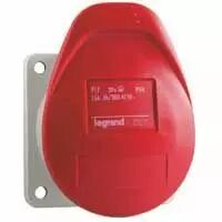 Socle de tableau encombr r�duit P17 - IP44 - 16 A - 380/415 V~ - 3P+T - plast (057358)
