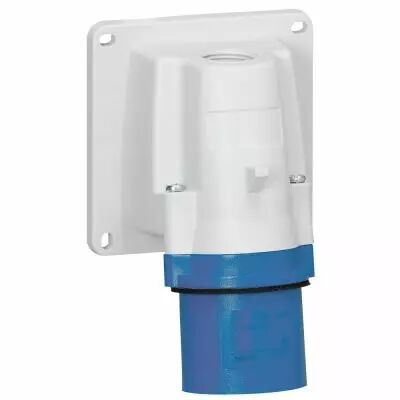 Socle de connecteur P17 - IP44 - 16 A - 200/250 V~ - 2P+T - plast (057584)
