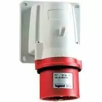 Socle de connecteur P17 - IP44 - 16 A - 380/415 V~ - 3P+N+T - plast (057589)