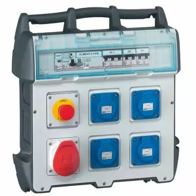 Coffret de chantier P17 - IP 44 - env. IK 09 - 40 A - 400 V~ - 4xNFC + 1x3P+T (058953)