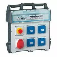 Coffret de chantier P17 - IP 44 - env. IK 09 - 40 A - 400 V~ - 4xNFC + 1x3P+N+T (058954)