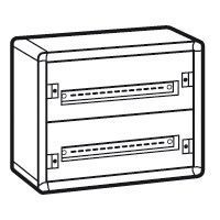 Coffret distribution métal XL³ 160 - tout modulaire - 2 rangées - 450x575x147 (020002)