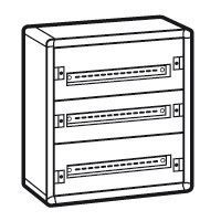 Coffret distribution métal XL³ 160 - tout modulaire - 3 rangées - 600x575x147 (020003)