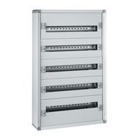 Coffret distribution métal XL³ 160 - tout modulaire - 5 rangées - 900x575x147 (020005)