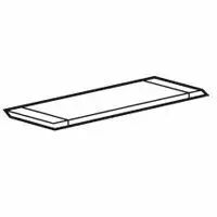 Plaque entr�e de c�ble - pour coffret XL� 160 m�tal - d�coupable (020020)