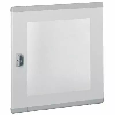 porte plate vitr�e pour coffret et armoire xl�400 et xl�160 hauteur 750mm (020284)