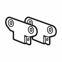 Kit quatre �querres armoire XL� 4000 - pour r�alisation double chassis partiel (020530)