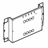 Platine fixe XL� 800/4000 - pr 1 ou 2 DPX-IS 630 - pos. verticale - 36 modules (020657)