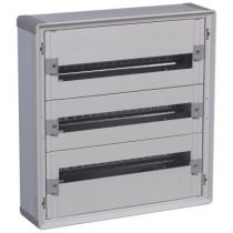 Coffret distribution isolant XL³ 160 - tout modulaire - 3 rangées - 72 mod (401803)