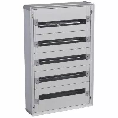 Coffret distribution isolant XL� 160 - tout modulaire - 5 rang�es - 120 mod (401805)