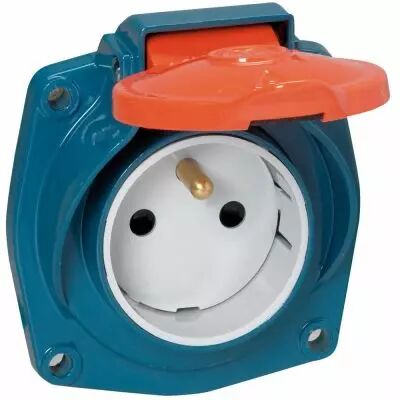 Socle tableau ML - IP44 - 16 A - 200/250 V~ - 2P+T - m�tal (053901)