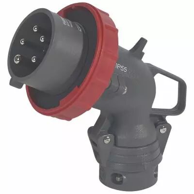 Fiche coud�e Hypra - IP66/67-55 - 16 A - 380/415 V~ - 3P+N+T - plast (051111)