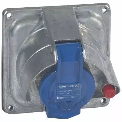 Socle tableau Prisinter Hypra - IP44/55 - 16 A - 200/250 V~ - 2P+T - m�tal (052012)