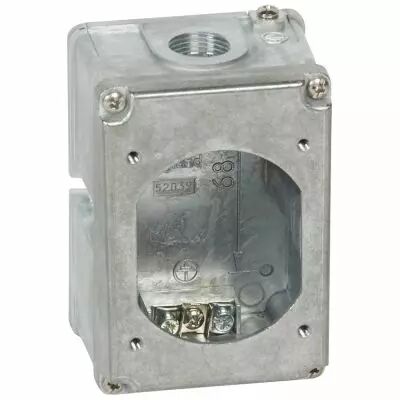 Bo�tier r�versible Hypra - IP44 - 16 A - 2P+T - m�tal (052039)