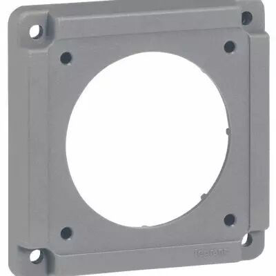 plaque adaptation hypra - pour socle brochage domestique/coffret de prises (052118)