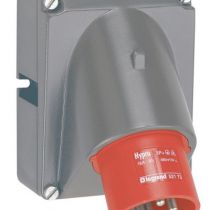 Socle connecteur Hypra - IP44 - 16 A - 380/415 V~ - 3P+T - plast (052173)