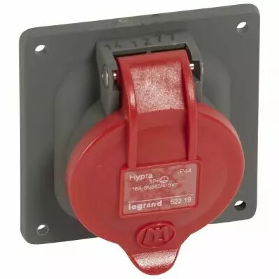 Socle tableau � entraxe unifi� Hypra - IP44 - 16 A - 380/415 V~ - 3P+T (052219)
