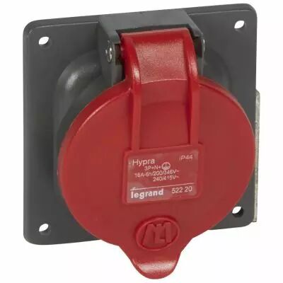 Socle tableau � entraxe unifi� Hypra - IP44 - 16 A - 380/415 V~ - 3P+N+T (052220)