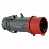 Fiche droite Hypra - IP44 - 16 A - 380/415 V~ - 2P+T - plast (052242)