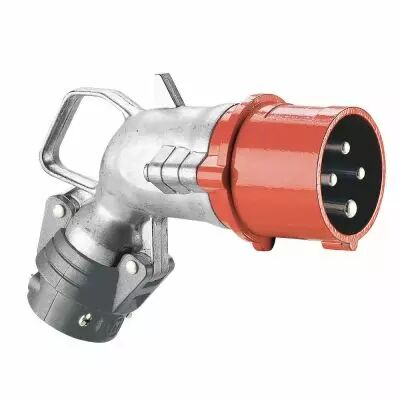 Fiche coud�e Hypra - IP44 - 16 A - 380/415 V~ - 3P+T - m�tal (052273)