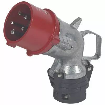 Fiche coud�e Hypra - IP44 - 16 A - 380/415 V~ - 3P+N+T - m�tal (052274)