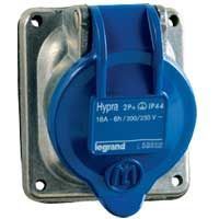 Socle tableau Hypra - IP44 - 32 A - 200/250 V~ - 2P+T - métal (052732)