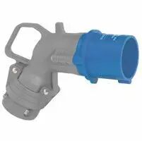 Fiche coud�e Hypra - IP44 - 32 A - 200/250 V~ - 2P+T - plast (052762)