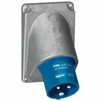 Socle connecteur Hypra - IP44 - 32 A - 200/250 V~ - 2P+T - m�tal (052862)