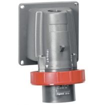 Socle de connecteur Hypra - IP66/67-55 - 32A-440V~ -conteneur frigo- 3P+T -plast (052936)