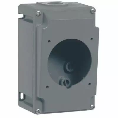 bo�tier simple pour prises saillie hypra - 1 entr�e iso 25 - plastique (052940)