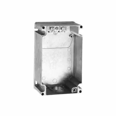 Bo�tier r�versible Hypra - IP44 - 32 A - pour socle 2P+T/3P+T/3P+N+T - m�tal (052969)