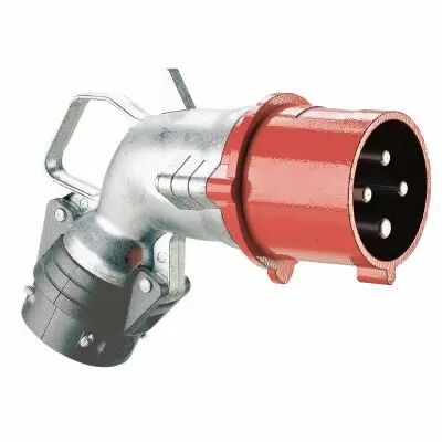 Fiche coud�e Hypra - IP44 - 32 A - 380/415 V~ - 3P+T - m�tal (052973)