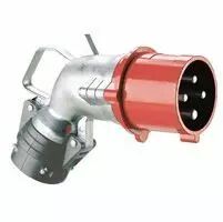 Fiche coud�e Hypra - IP44 - 32 A - 380/415 V~ - 3P+N+T - m�tal (052974)