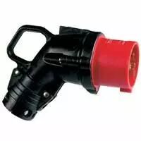 Fiche coud�e Hypra - IP44 - 63 A - 380/415 V~ - 3P+T - caoutchouc (053863)