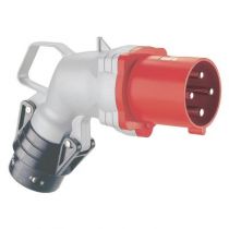 Fiche coudée Hypra - IP44 - 63 A - 380/415 V~ - 3P+T - métal (053873)