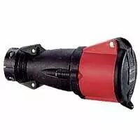 Prise mobile Hypra - IP44 - 63 A - 380/415 V~ - 3P+N+T - caoutchouc (053894)