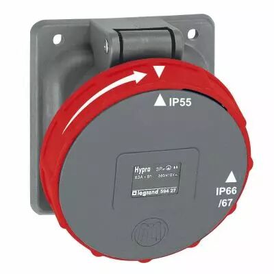 Socle de tableau Hypra -IP66/67-55 - 63A - 380/415 V~ - 3P+T (059427)