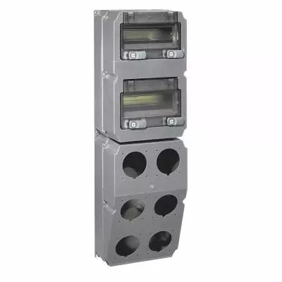 Coffret � composer Hypra - pour 6 socles prises 16-32 A - pr�perc� avec rail (059848)