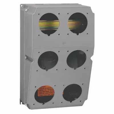 Coffret � composer Hypra - pour 6 socles prises 16-32A - pr�perc� rail interieur (059850)